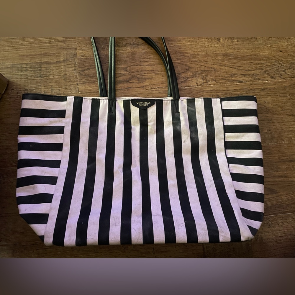 Victoria’s Secret striped tote pre owned